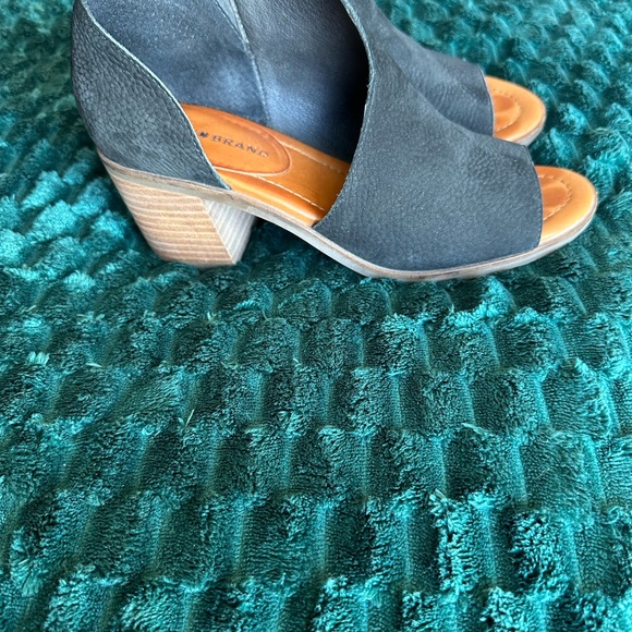 Lucky Brand Black Peep Toe Mules - Picture 5 of 7